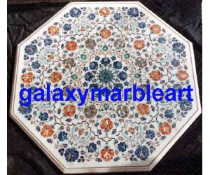 Marble inlay multi color table top 26" WP-2640